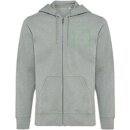 Iqoniq Abisko Zip-Kapuzenpullover aus recycelter Baumwolle Farbe: heather green