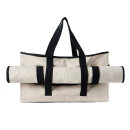 VINGA Volonne AWARE™ Strandtasche aus recyceltem Canvas Farbe: off white, schwarz