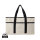 VINGA Volonne AWARE™ Strandtasche aus recyceltem Canvas Farbe: off white, schwarz