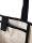 VINGA Volonne AWARE™ Strandtasche aus recyceltem Canvas Farbe: off white, schwarz