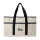 VINGA Volonne AWARE™ Strandtasche aus recyceltem Canvas Farbe: off white, schwarz