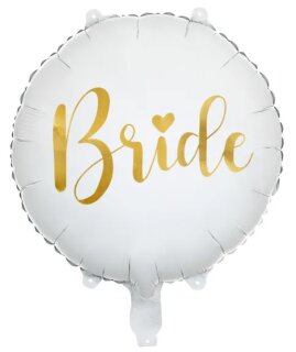 Folienballon Bride 45cm, weiß