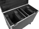 ROADINGER Flightcase 2x IP TMH-H760 mit Rollen