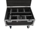 ROADINGER Flightcase 6x AKKU IP TL-3 QCL Trusslight CRMX mit Ladefunktion und Rollen