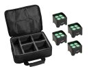 EUROLITE Set 4x AKKU Mini UP-4 QCL Spot MK2 + Soft-bag