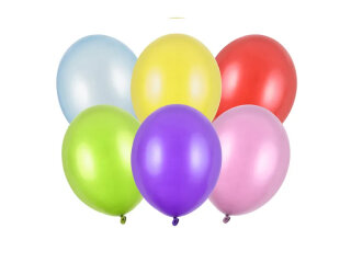 Ballons Strong 23cm, Metallic Mix - 100 Stk. in VP